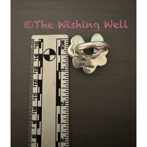 Kingman Turquoise Naja Sterling Silver Ring Size 10.5 - Picture 5 of 5